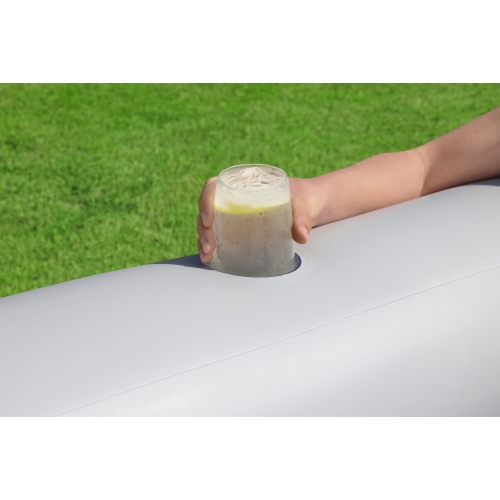 Basen z siedziskami 213/206/53 cm Szary Bestway 54423